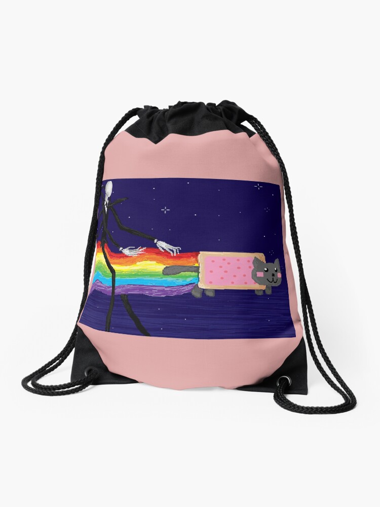 rainbow drawstring backpack