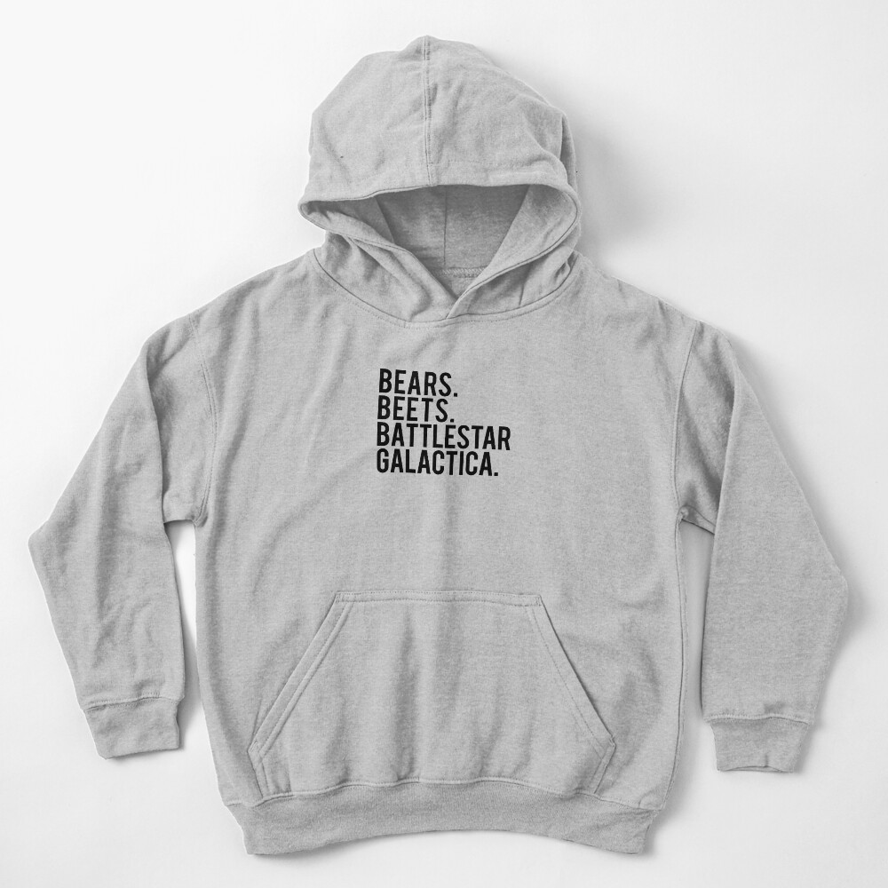Bears. Beets. Battlestar Galactica. Kids Pullover Hoodie