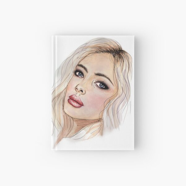 Watercolor Sketch Art Lady by Janis Garayt Hardcover Journal