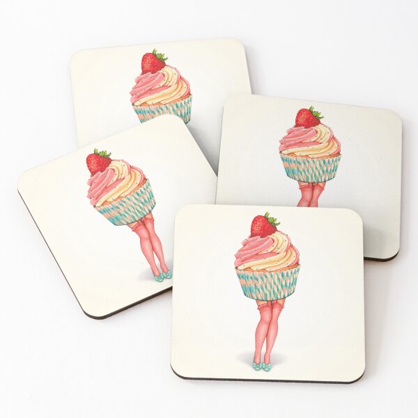 Item preview, Strawberry Cupcake Pin-Up designed and sold by Kelly  Gilleran.