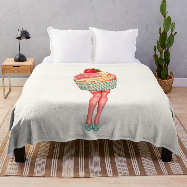 Item preview, Strawberry Cupcake Pin-Up designed and sold by Kelly Gilleran.