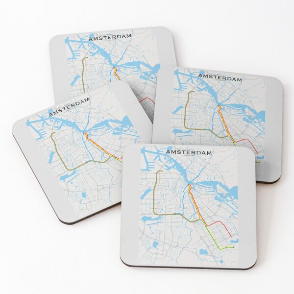 Item preview, Amsterdam Transit Map designed and sold by CPTVDesign.