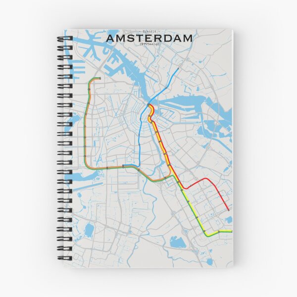Item preview, Amsterdam Transit Map designed and sold by CPTVDesign.