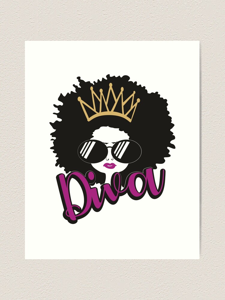 Diva, Black Girl, African American | Art Board Print