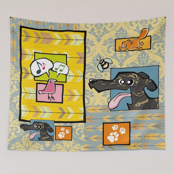 Item preview, Greyhound - Dark Brindle (Collage) designed and sold by TheChicken.
