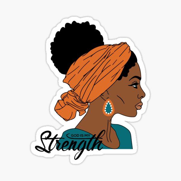 Black Woman Praying, Black Woman, Black Girl Magic' Sticker