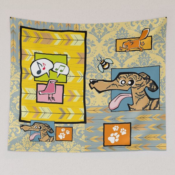 Item preview, Greyhound - Light Brindle (Collage) designed and sold by TheChicken.