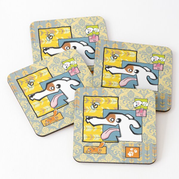 Item preview, Greyhound - White and Fawn (Collage) designed and sold by TheChicken.