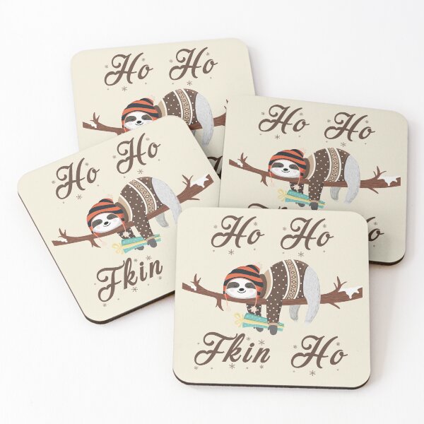 Item preview, Ho Ho fkin Ho typography text art by Word Fandom - wordfandom designed and sold by Kerry Pritchard.