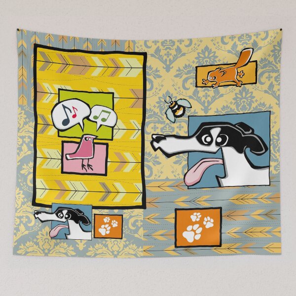 Item preview, Greyhound - White and Black (Collage) designed and sold by TheChicken.