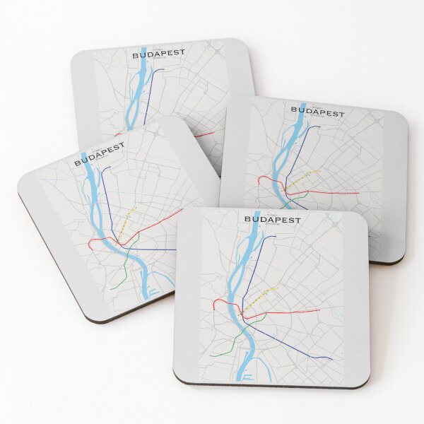 Item preview, Budapest Transit Map designed and sold by CPTVDesign.