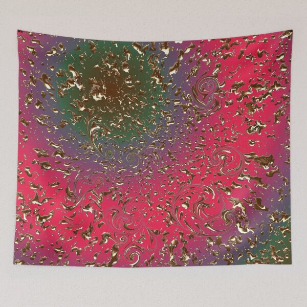 Item preview, Pattern Golden Rain Magenta- Green designed and sold by runati.