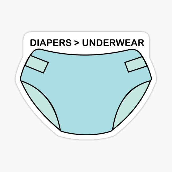 Item preview, Diapers Over Underwear designed and sold by CKNUGGET.