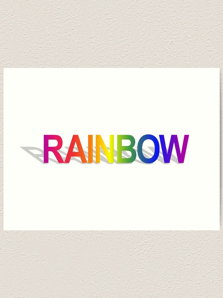 rainbow word art microsoft word