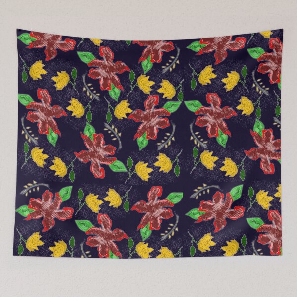 Item preview, Flowers Under The Night Sky designed and sold by fabqa.