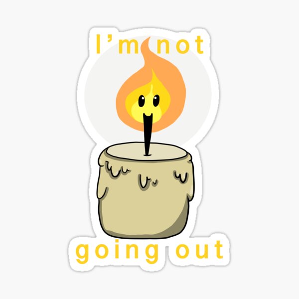 "Candle pun" Sticker for Sale by NomesDraws Redbubble