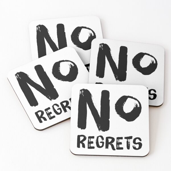 Aperçu de l'œuvre Motivational Inspirational and Positive quote - No regrets typography text art by Word Fandom - wordfandom créée et vendue par Kerry Pritchard.