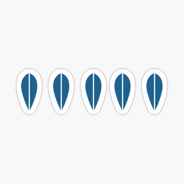Item preview, Scandinavian Leaf: Blue designed and sold by Wimsicalifornia.
