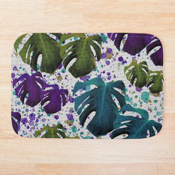 Item preview, Monstera Teal / Purple / Green designed and sold by PoppyPod.