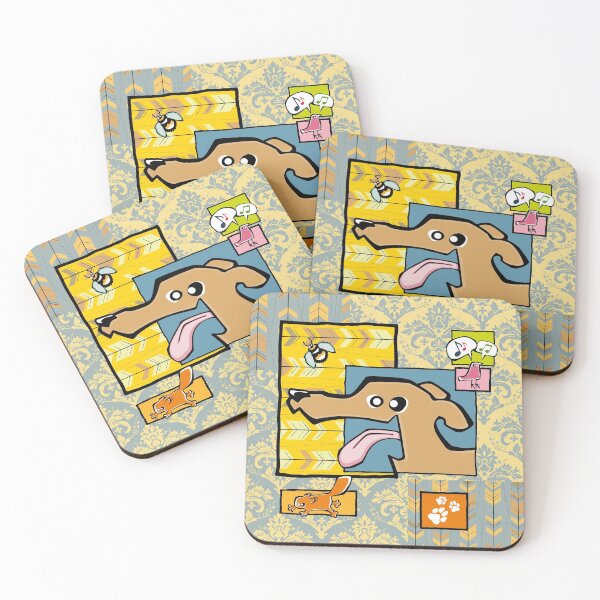 Item preview, Greyhound - Fawn (Collage) designed and sold by TheChicken.