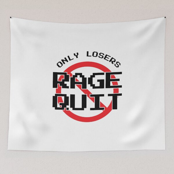 Item preview, Gamer Only Losers Rage Quit by Video Games Fan Gifts designed and sold by oberdoofus.