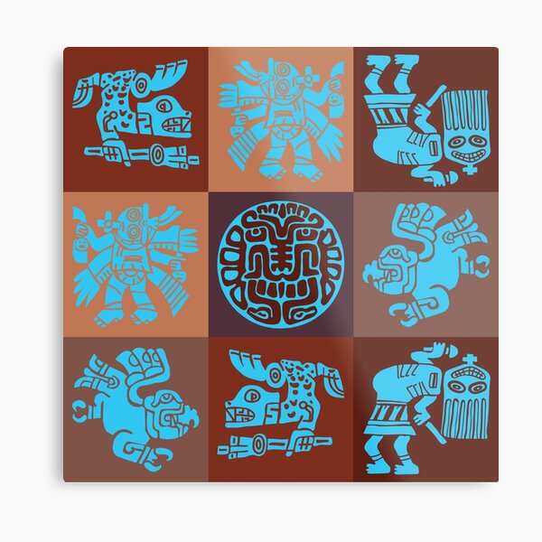 Inca Warriors Dance Metal Print