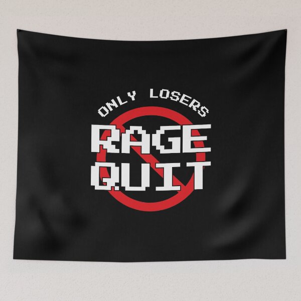 Item preview, Gamer Only Losers Rage Quit by Video Games Fan Gifts designed and sold by oberdoofus.