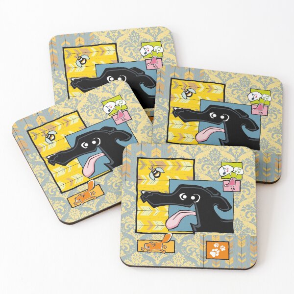 Item preview, Greyhound - Black (Collage) designed and sold by TheChicken.
