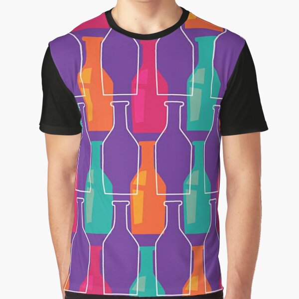 Colored Bottles Graphic T-Shirt