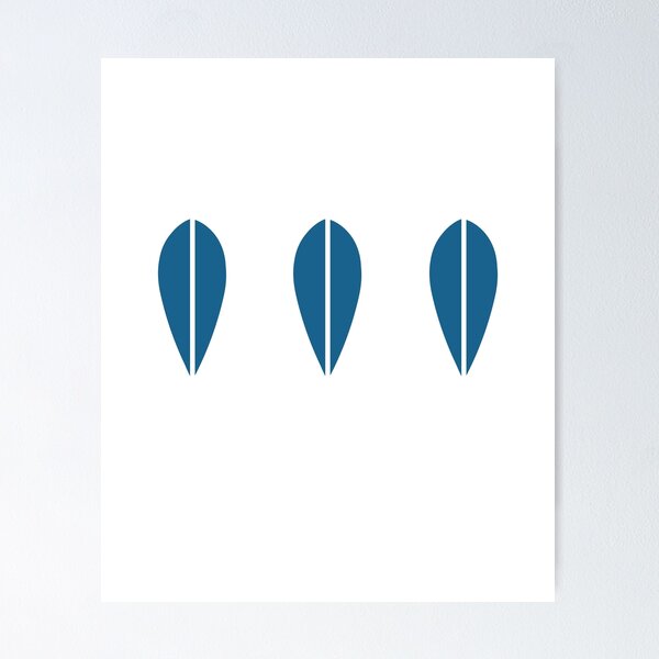 Item preview, Scandinavian Leaf: Blue designed and sold by Wimsicalifornia.
