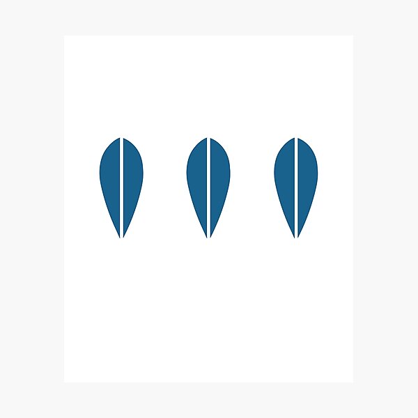 Item preview, Scandinavian Leaf: Blue designed and sold by Wimsicalifornia.