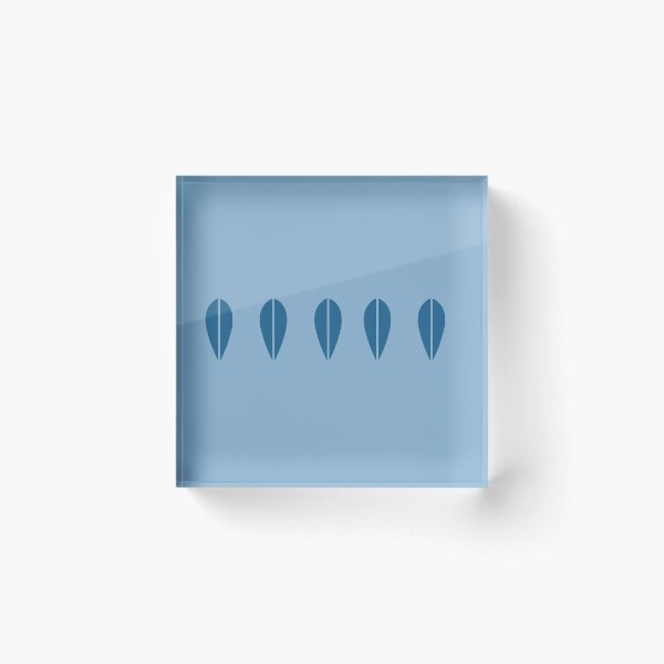 Item preview, Scandinavian Leaf: Blue designed and sold by Wimsicalifornia.