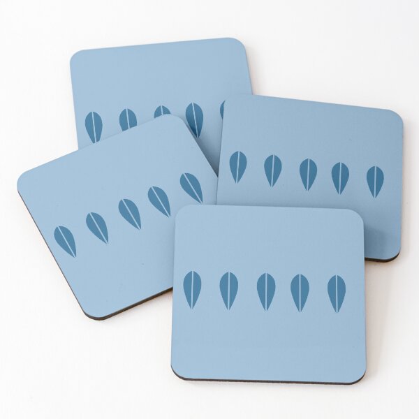 Item preview, Scandinavian Leaf: Blue designed and sold by Wimsicalifornia.