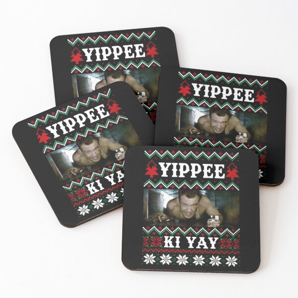 Die Hard Christmas Coasters (Set of 4)