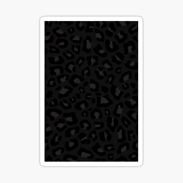 Leopard Print 2.0 - Black Sticker