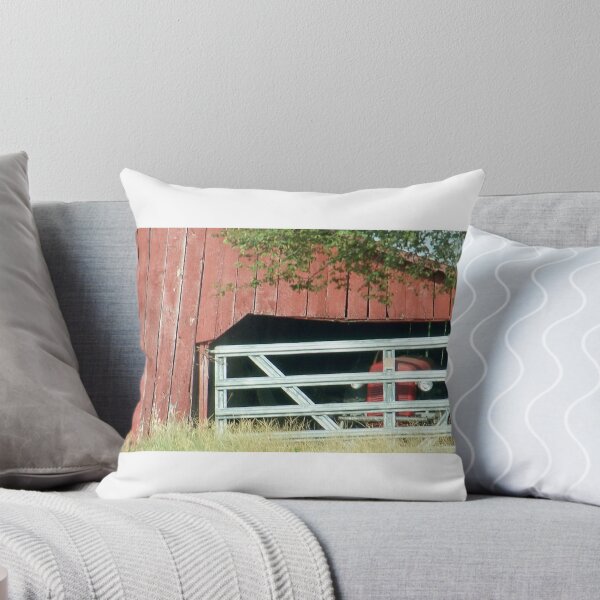 Item preview, Vintage Red Tractor & Barn designed and sold by Laura Booker.