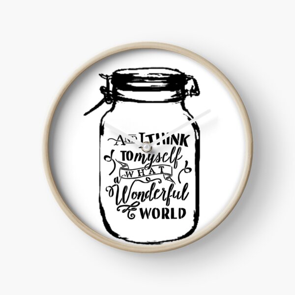 Item preview, And I think to myself, what a wonderful world.  designed and sold by Rebeccamckelvey.