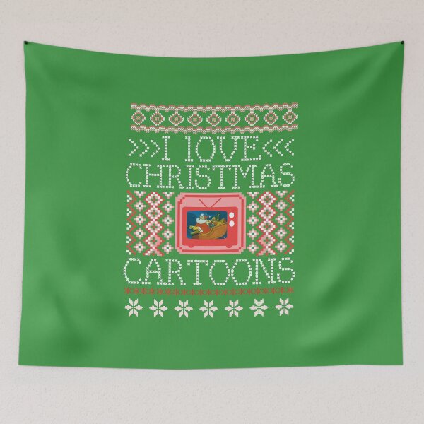 Item preview, I Love Christmas Cartoons funny ugly Christmas Xmas humor designed and sold by NicheteesStore.