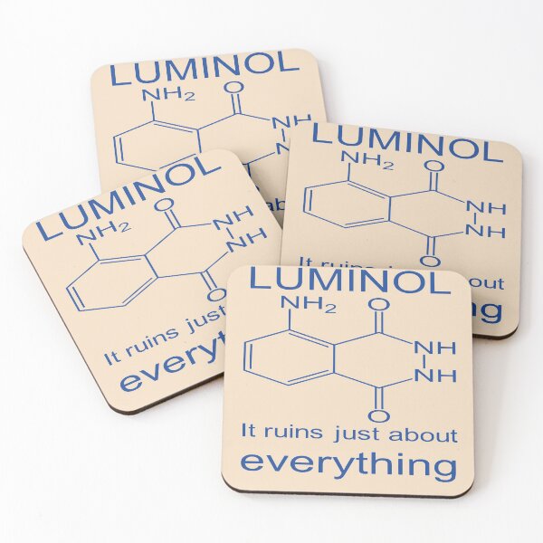 Item preview, A Striking Glow - Luminol It Ruins Just About Everything designed and sold by taiche.