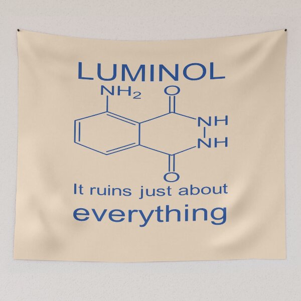Item preview, A Striking Glow - Luminol It Ruins Just About Everything designed and sold by taiche.