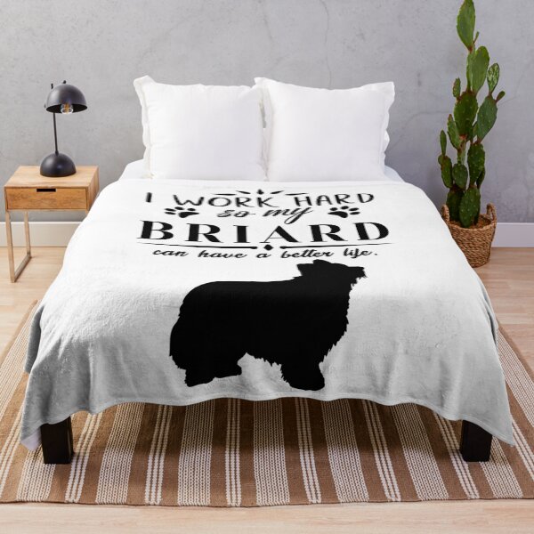 Item preview, I work hard, so my Briard can have a better life, funny dog design designed and sold by HEJAshirts.