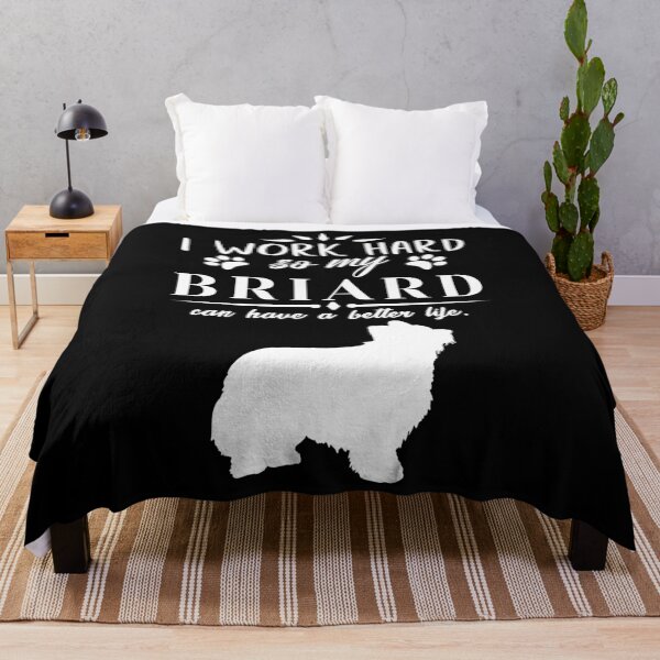 Item preview, I work hard, so my Briard can have a better life, funny dog design designed and sold by HEJAshirts.