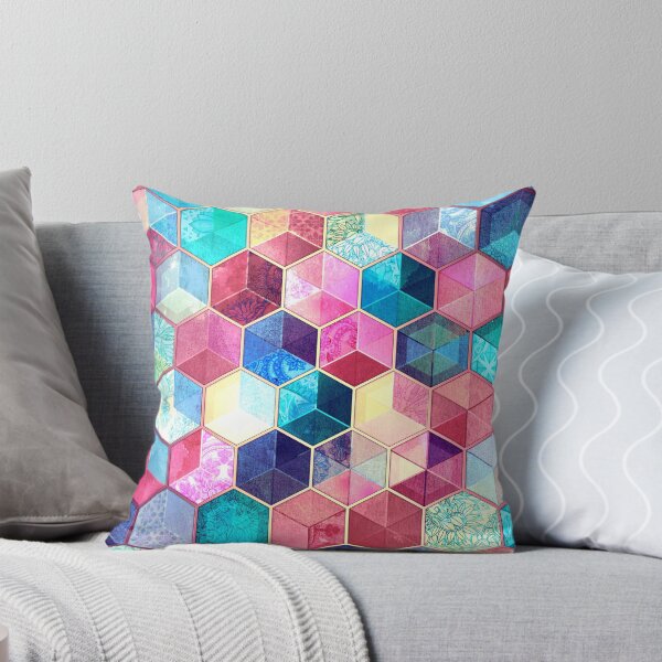 Item preview, Topaz & Ruby Crystal Honeycomb Cubes designed and sold by micklyn.