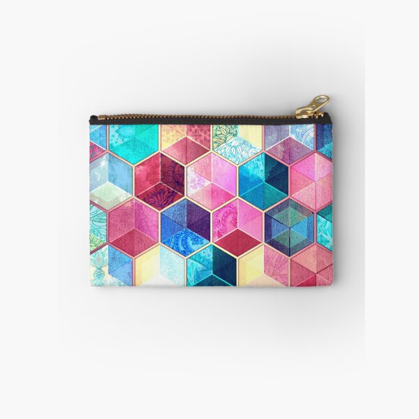 Item preview, Topaz & Ruby Crystal Honeycomb Cubes designed and sold by micklyn.
