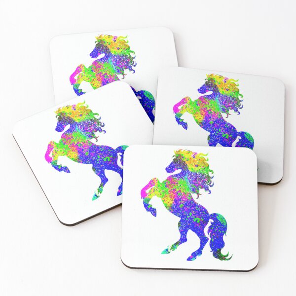 Item preview, Rearing Horse in mixed media designed and sold by Bravuraartsy.