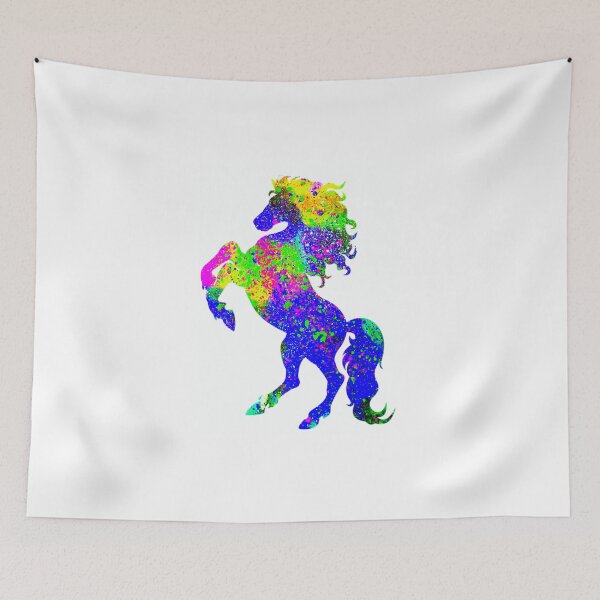 Item preview, Rearing Horse in mixed media designed and sold by Bravuraartsy.