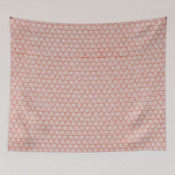Item preview, Coral Grey Line Triangles designed and sold by Beholderess.