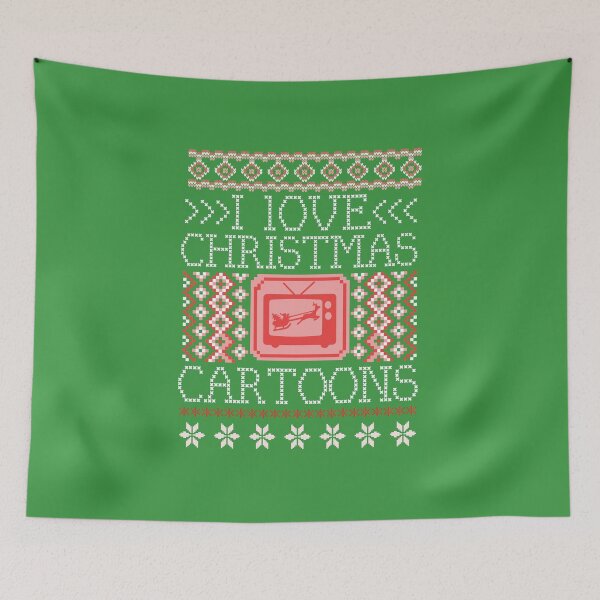 Item preview, I Love Christmas Cartoons funny ugly Christmas Xmas humor V2 designed and sold by NicheteesStore.