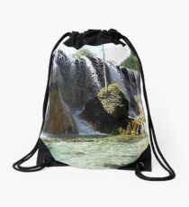 Sunny Cascade Drawstring Bag
