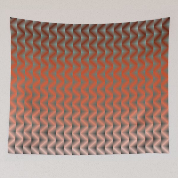 Item preview, Zigzag stripes geometric pattern 3 designed and sold by ApArtPaintings.